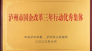 瀘州市國企改革三年行動優(yōu)秀集體